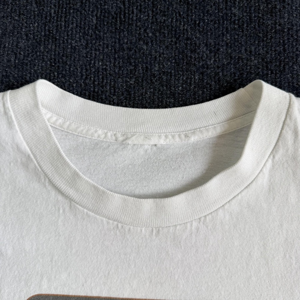 Vintage Y2K JNCO Flamehead Shirt Mens Medium White Cartoon Character Tee T-Shirt - Picture 3 of 6